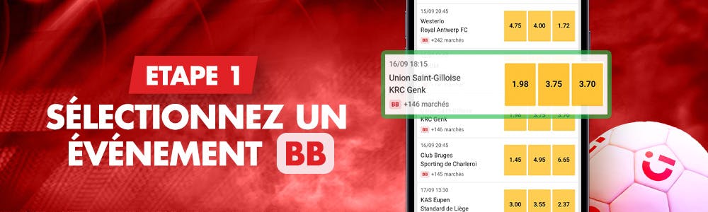 Etape 1 - Sélectionnez un événement BB