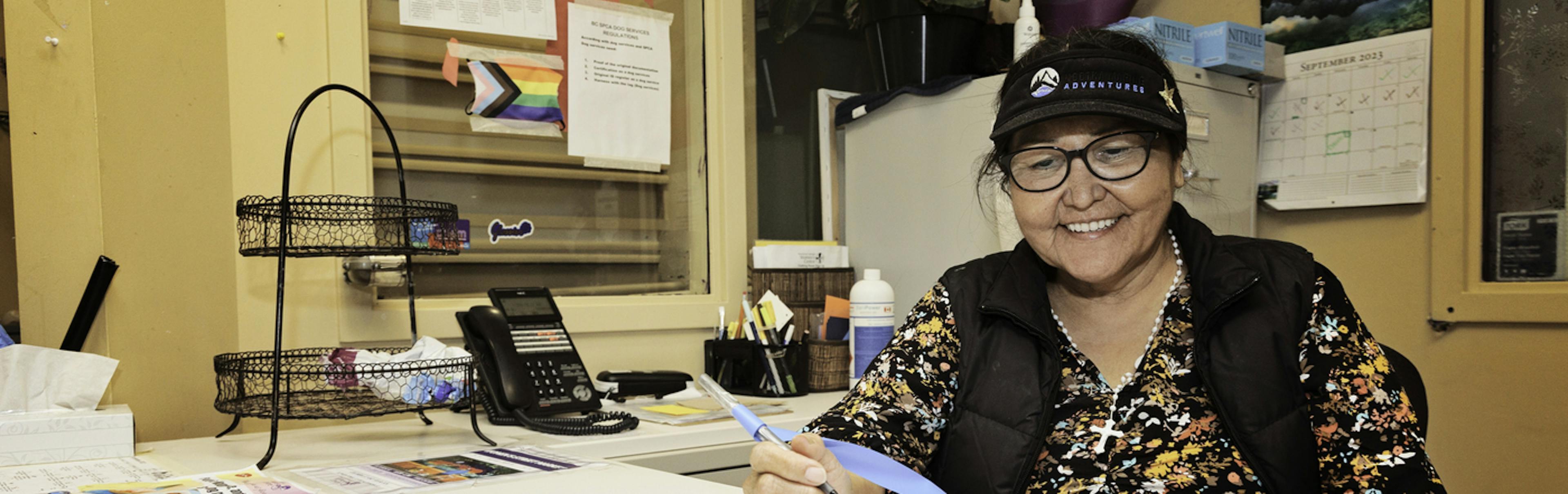 Woman working at Downtown Eastside Women's Centre