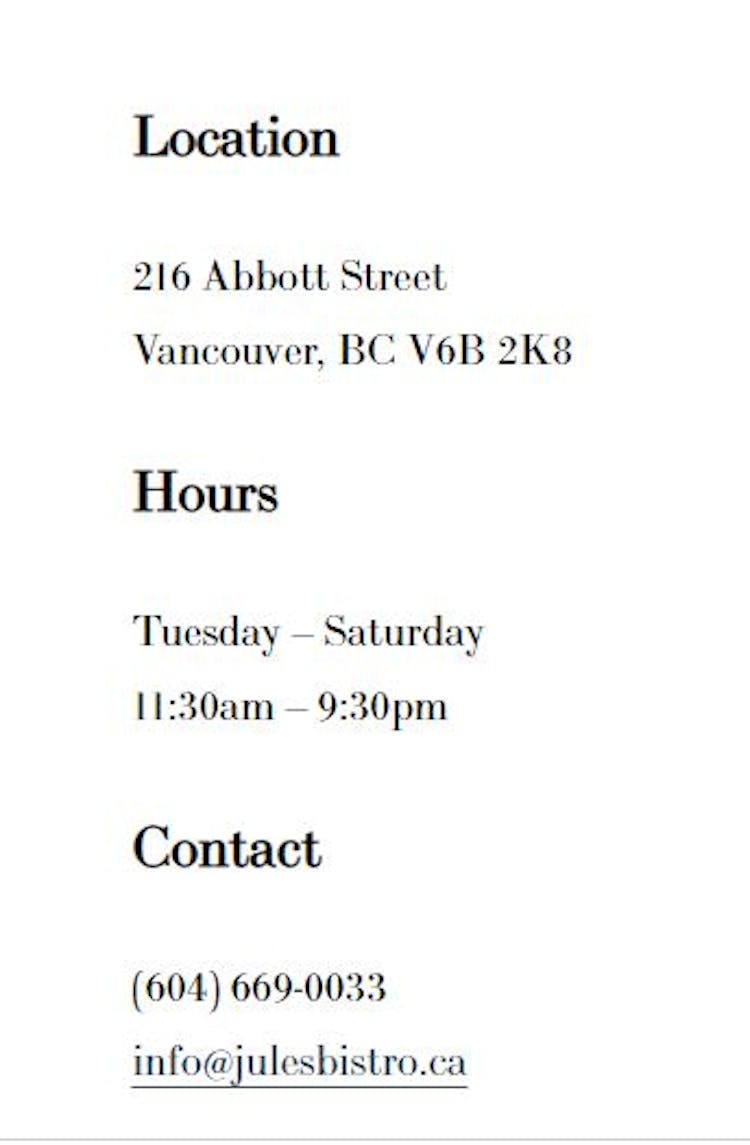 Jules Bistro