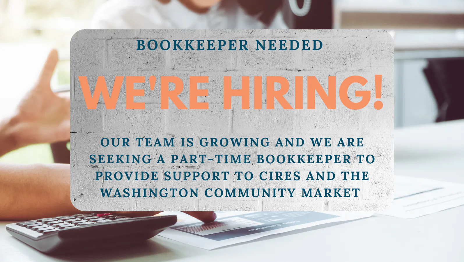 Bookkeeper Needed