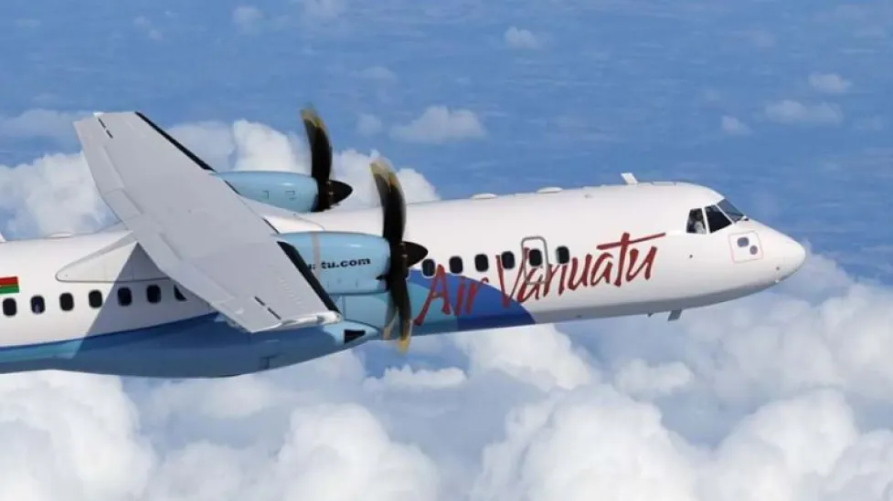 Air Vanuatu plane in the sky