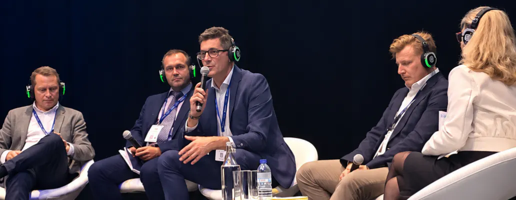 Panel from World Aviation Festival 2026 featuring Laurent Lebard, Head of Revenue Management at CitizenPlane.