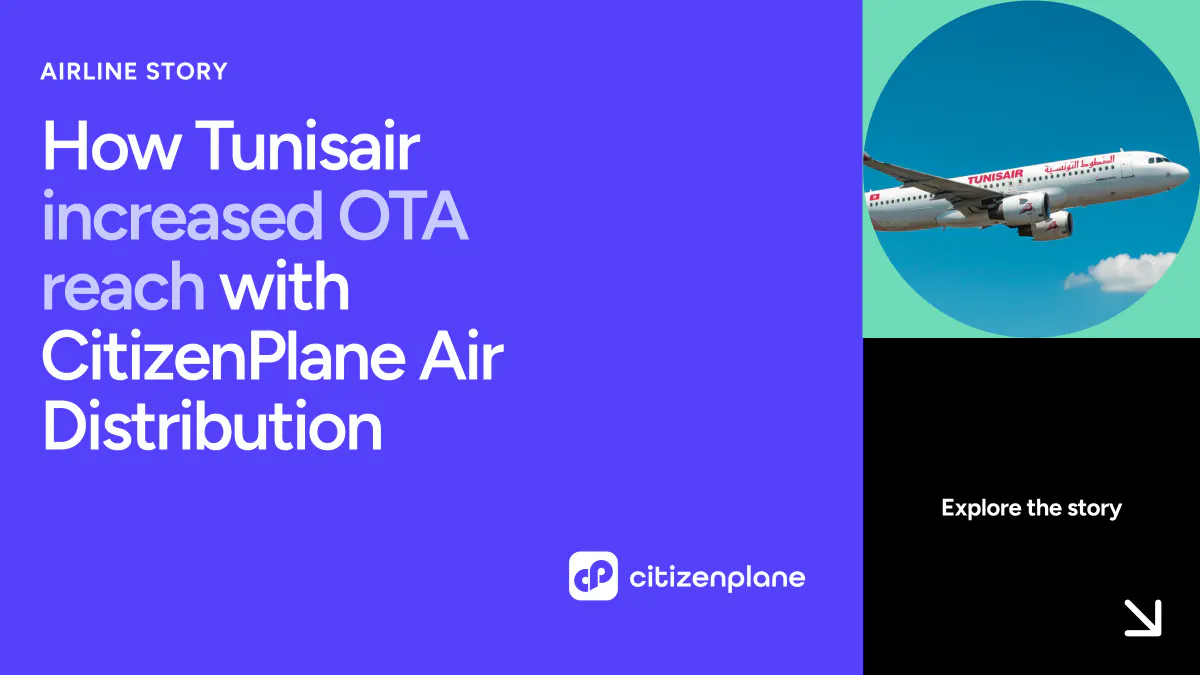 Tunisair x CitizenPlane: targeted distribution to boost sales on key routes