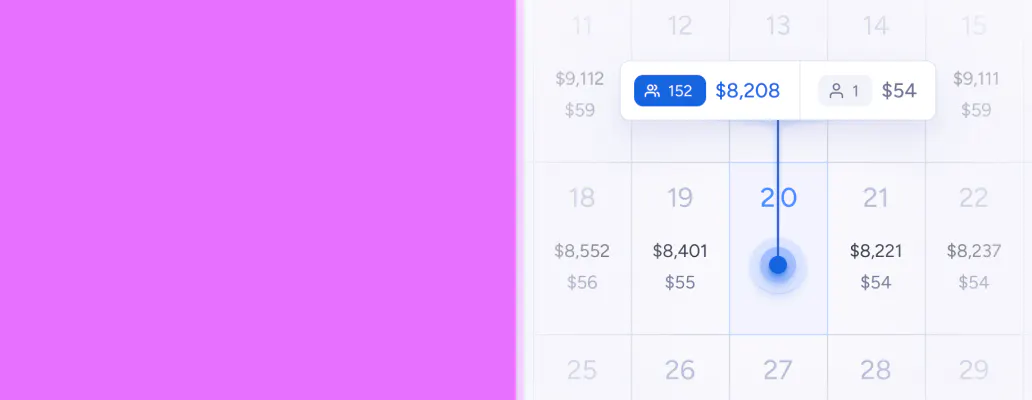 screenshot of CitizenPlane Pulse revenue management system