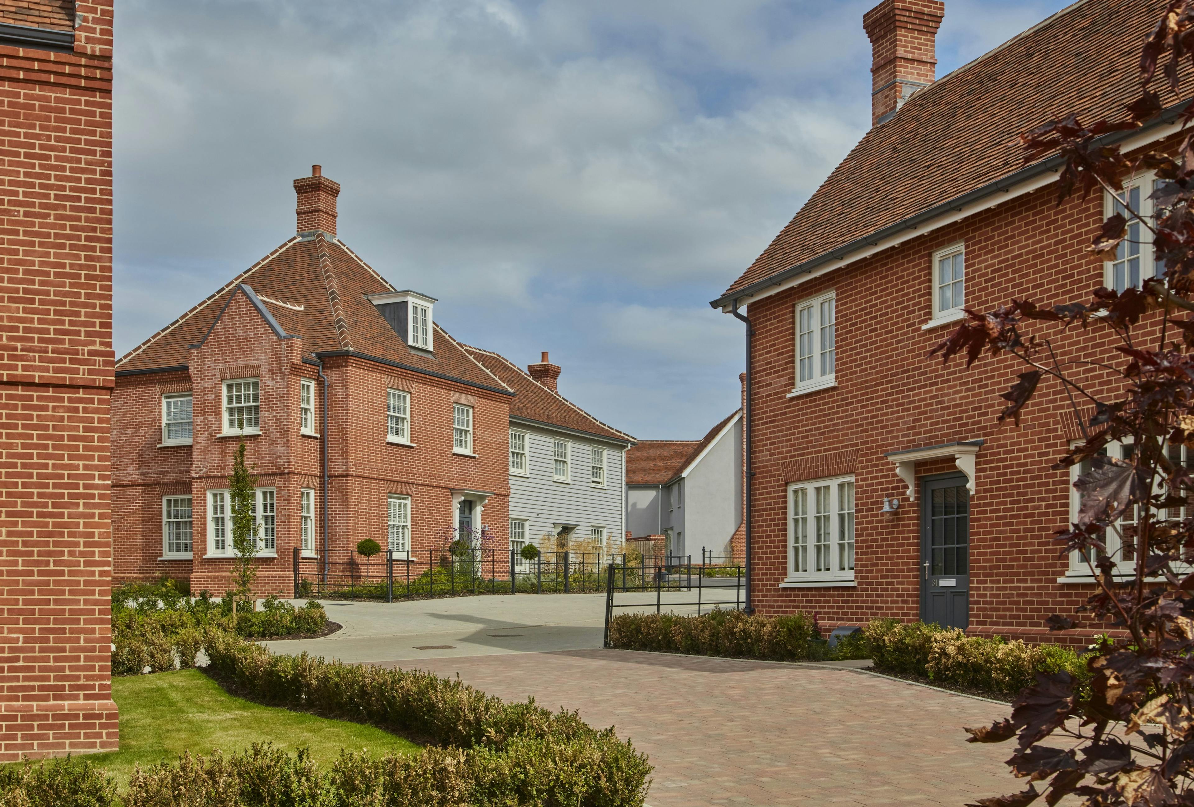 A beautiful beautiful red brick homes