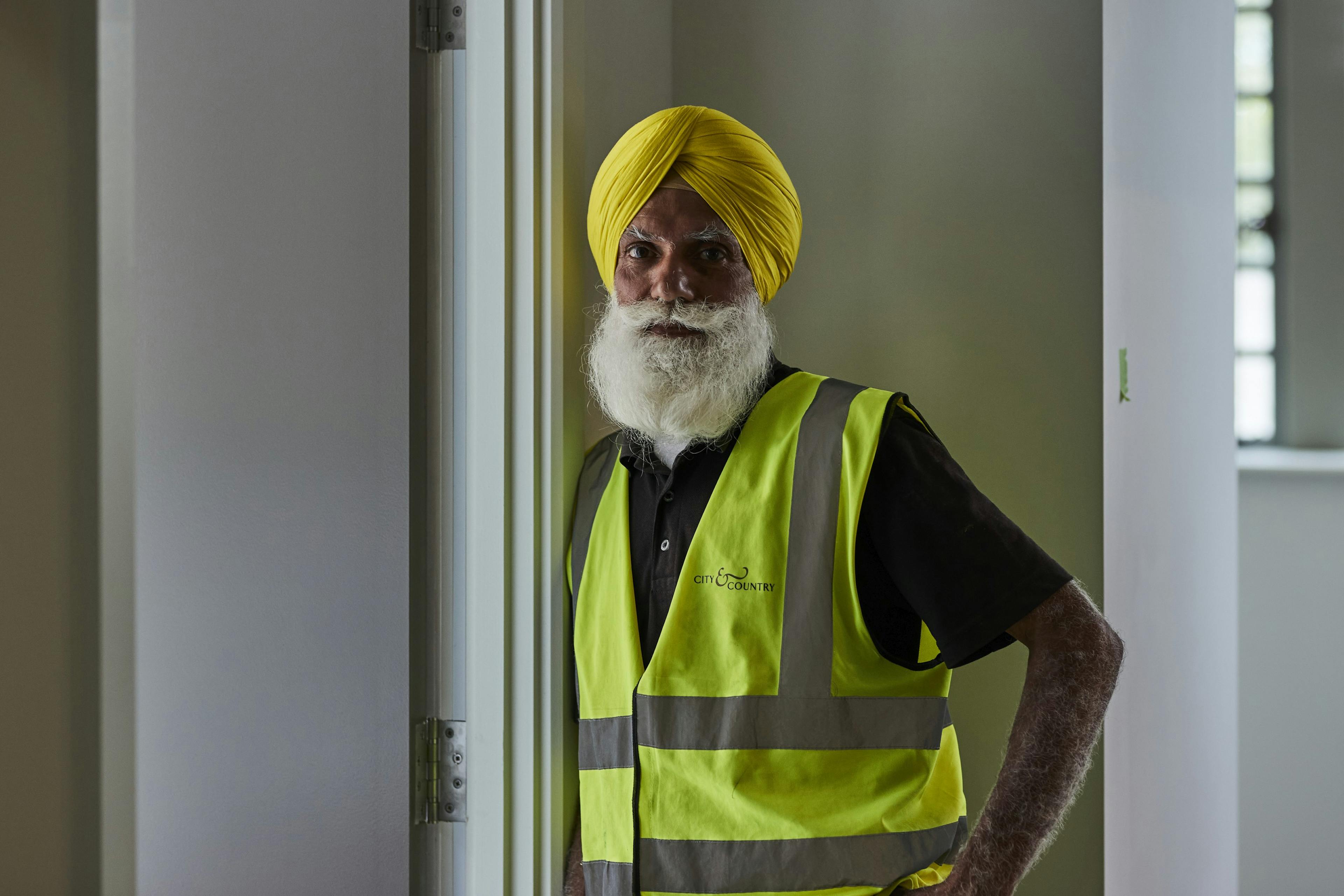 A portrait of a workman