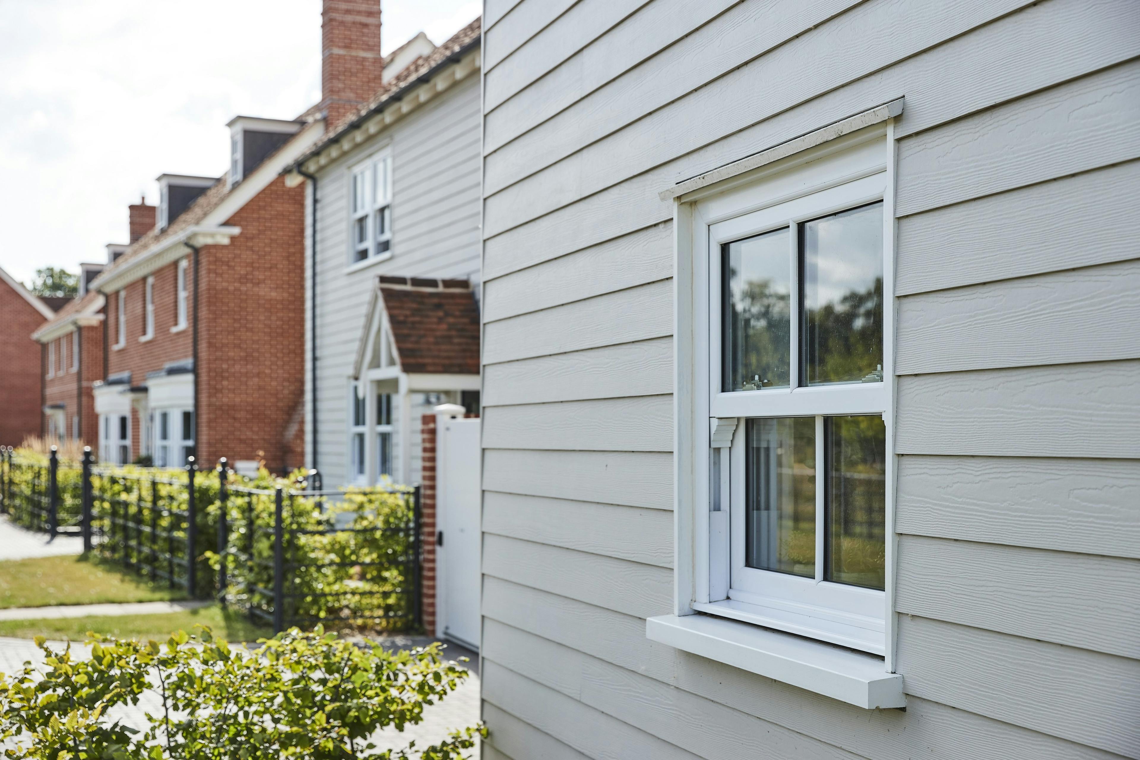 A new window in a home on a terrace street