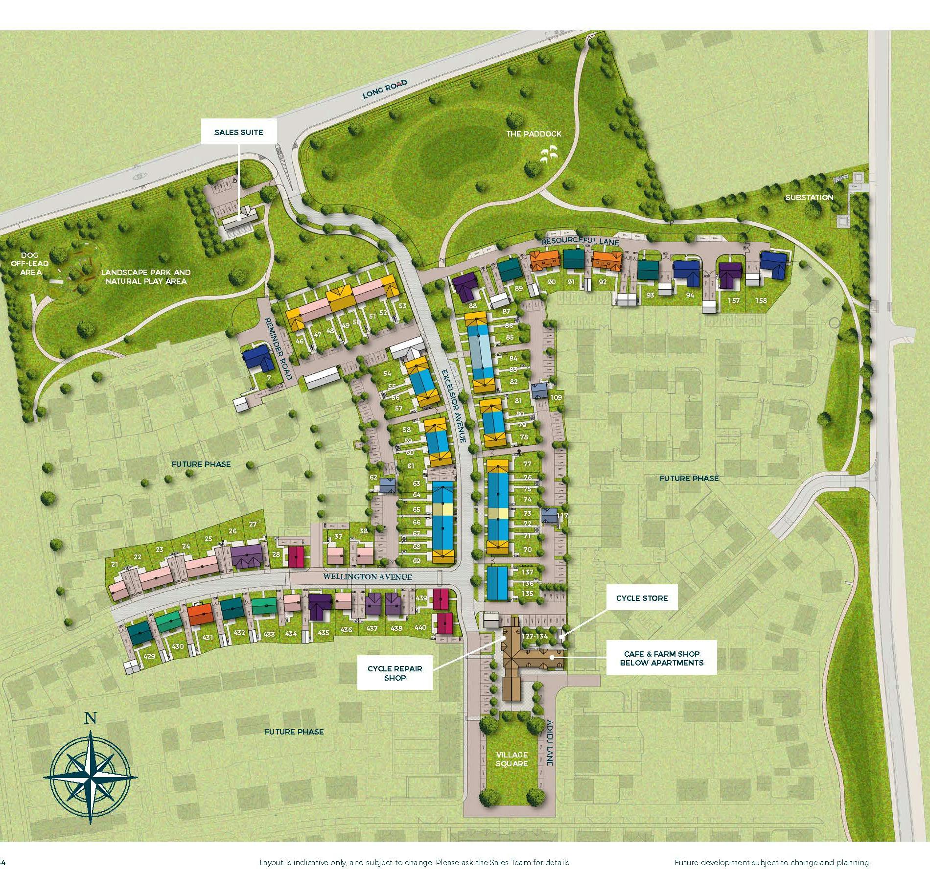 Caption: a map of a park with lots of buildings