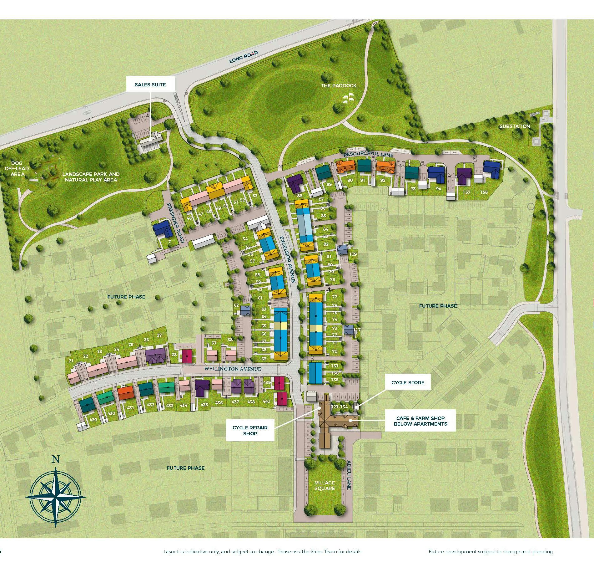Caption: a map of a park with lots of buildings