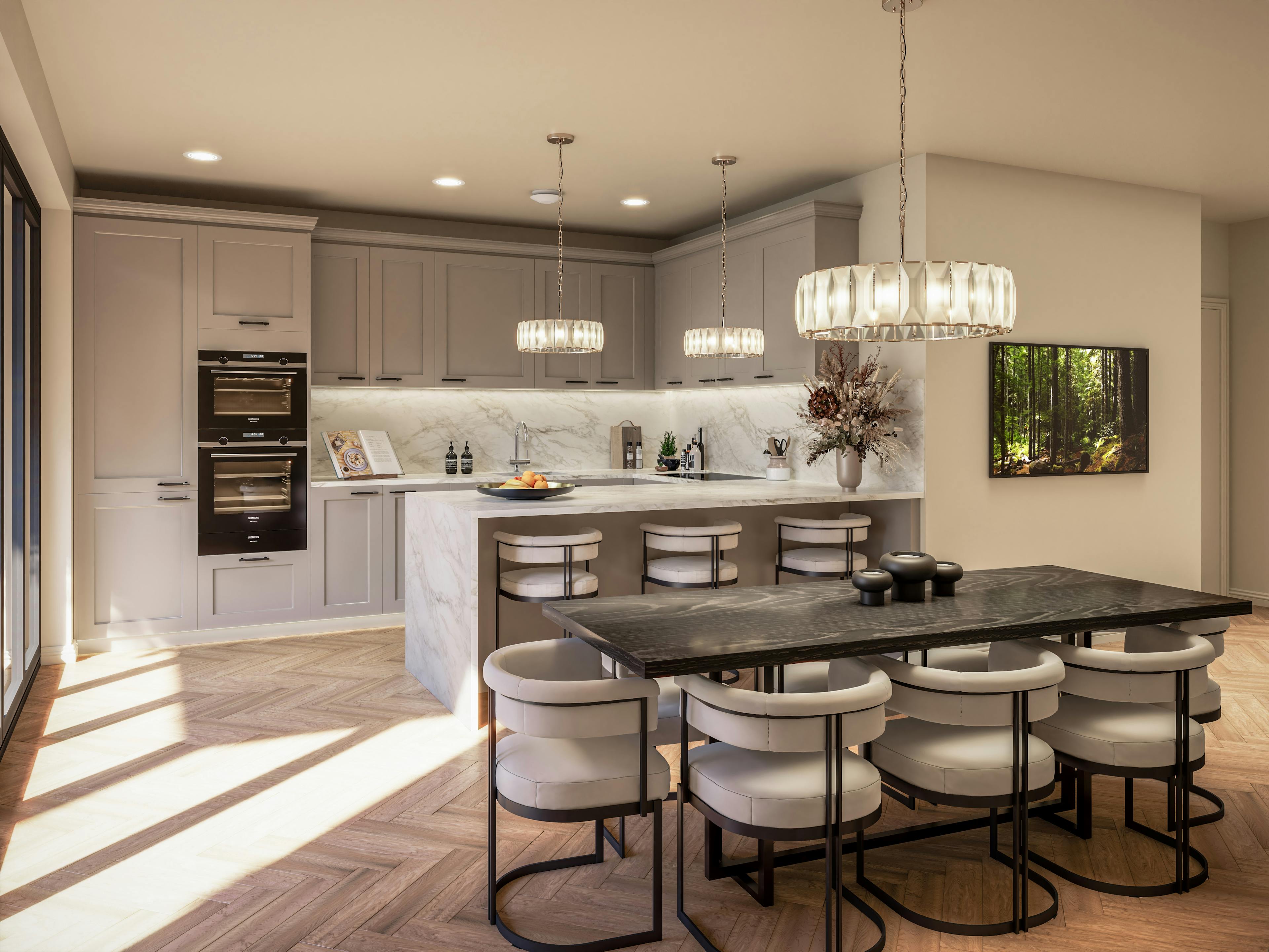 Kitchen CGI at Bath Press