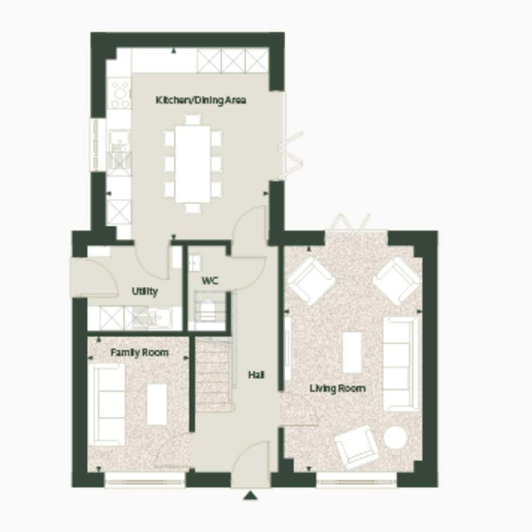 Caption: a floor plan of a two bedroom apartment