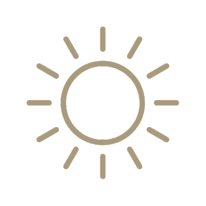 Caption: a line drawing of a sun on a green background