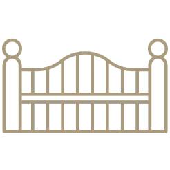 Caption: a line drawing of a bed