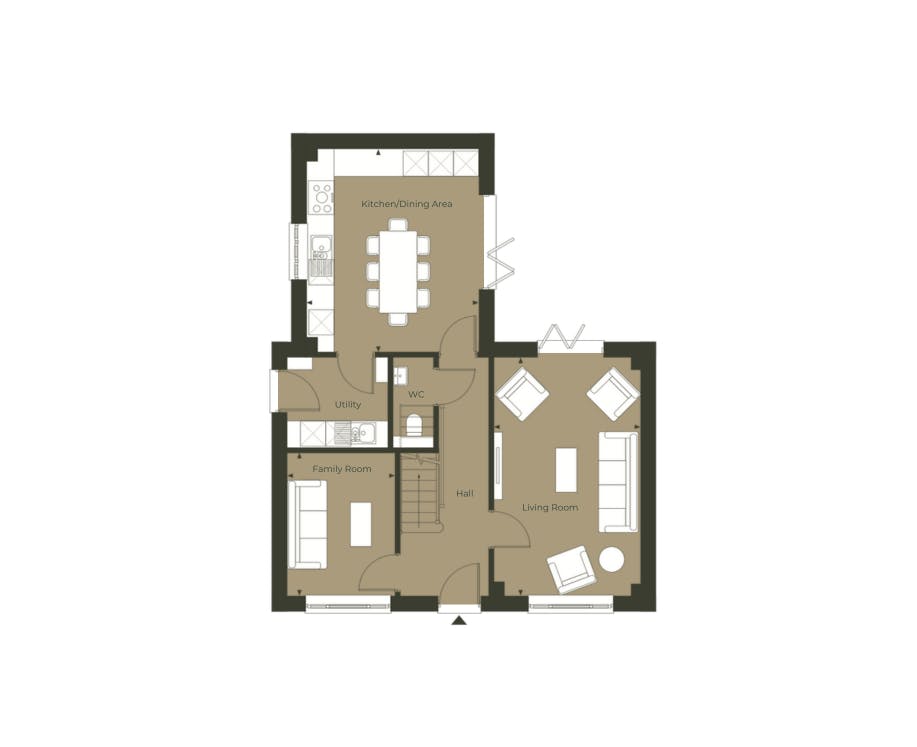 Caption: a floor plan of a two bedroom apartment