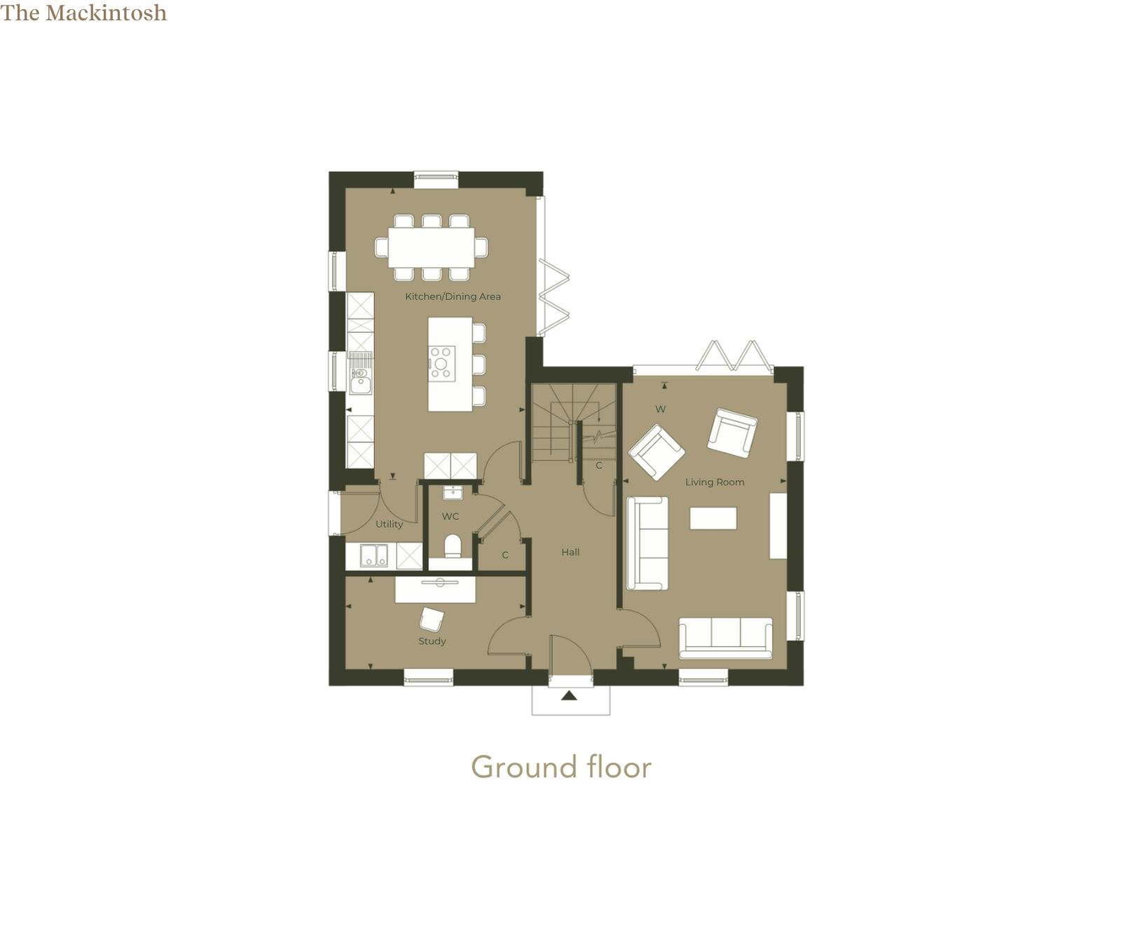 Caption: a floor plan of a two bedroom apartment