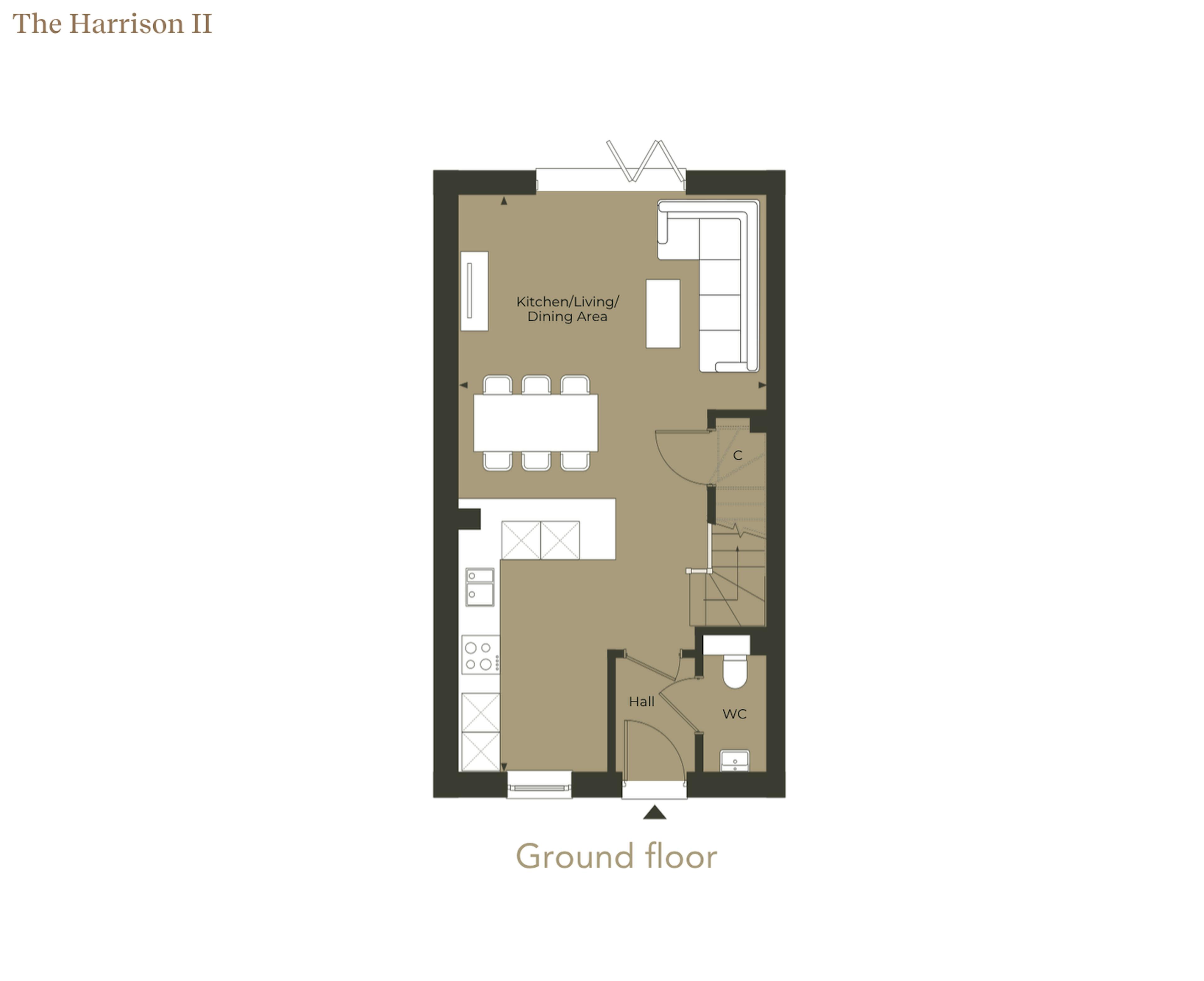 Caption: a floor plan of a two bedroom apartment