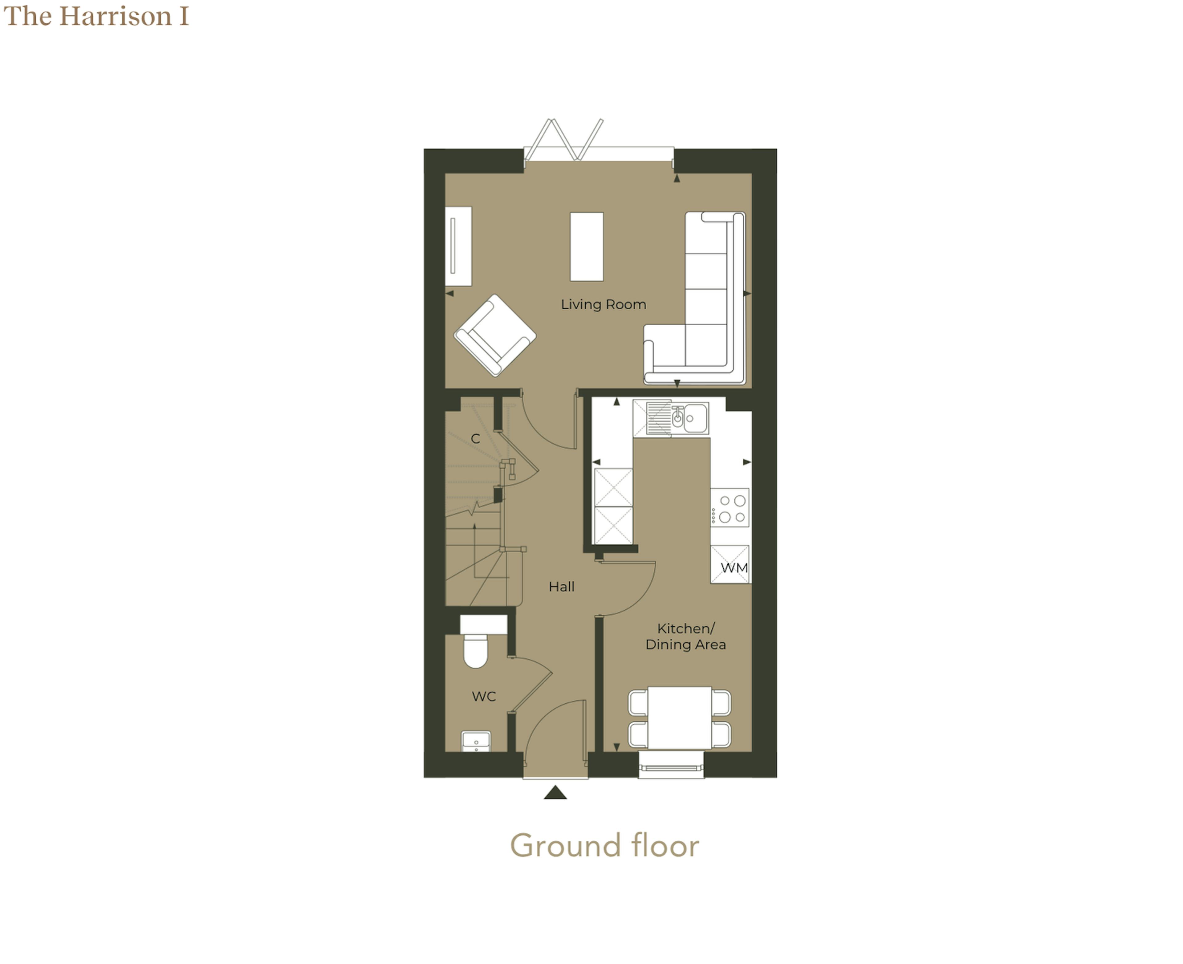 Caption: a floor plan of a two bedroom apartment