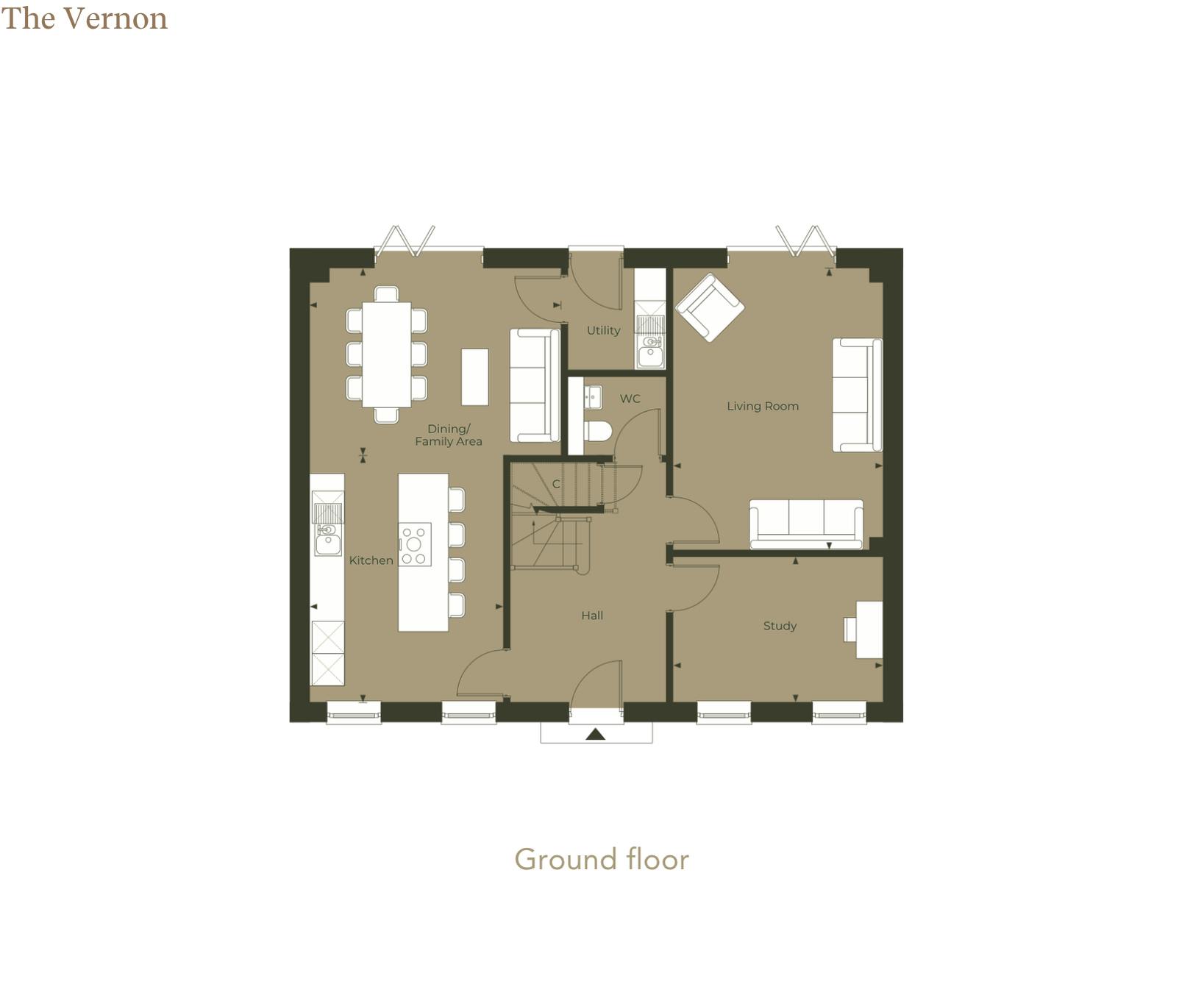 Caption: a floor plan of a two bedroom apartment