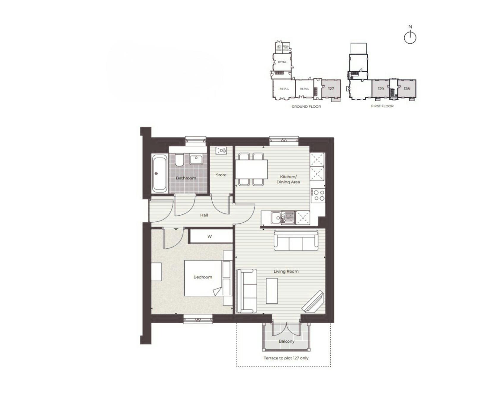 Caption: a floor plan of a two bedroom apartment