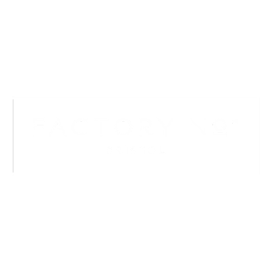 Caption: factory n8 bristol logo on a green background