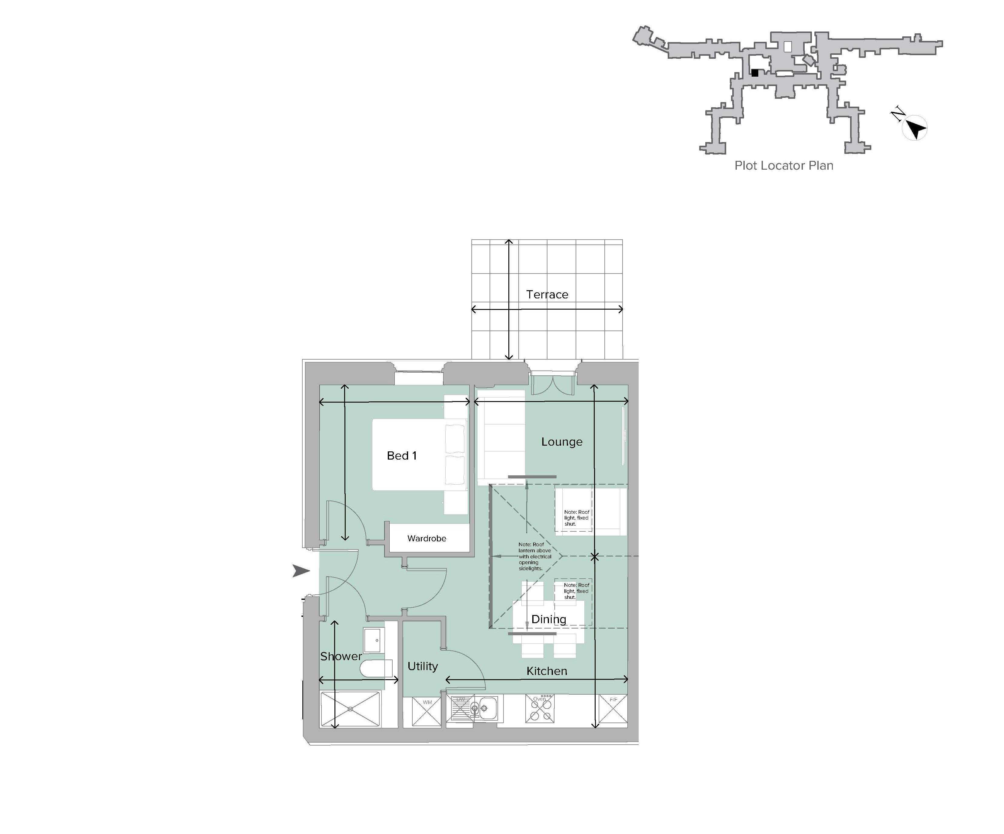 Caption: a floor plan of a two bedroom apartment