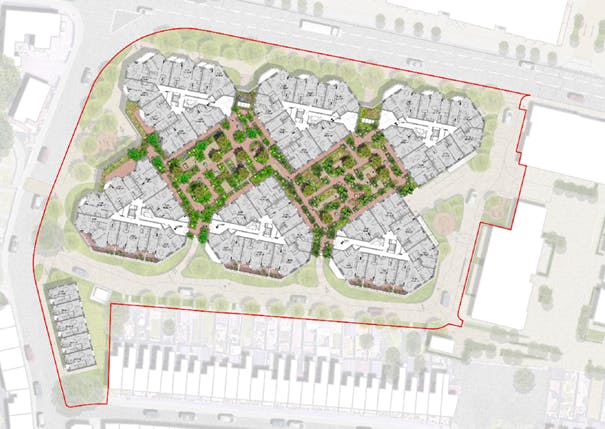 Western End Scheme Proposed Site Plan