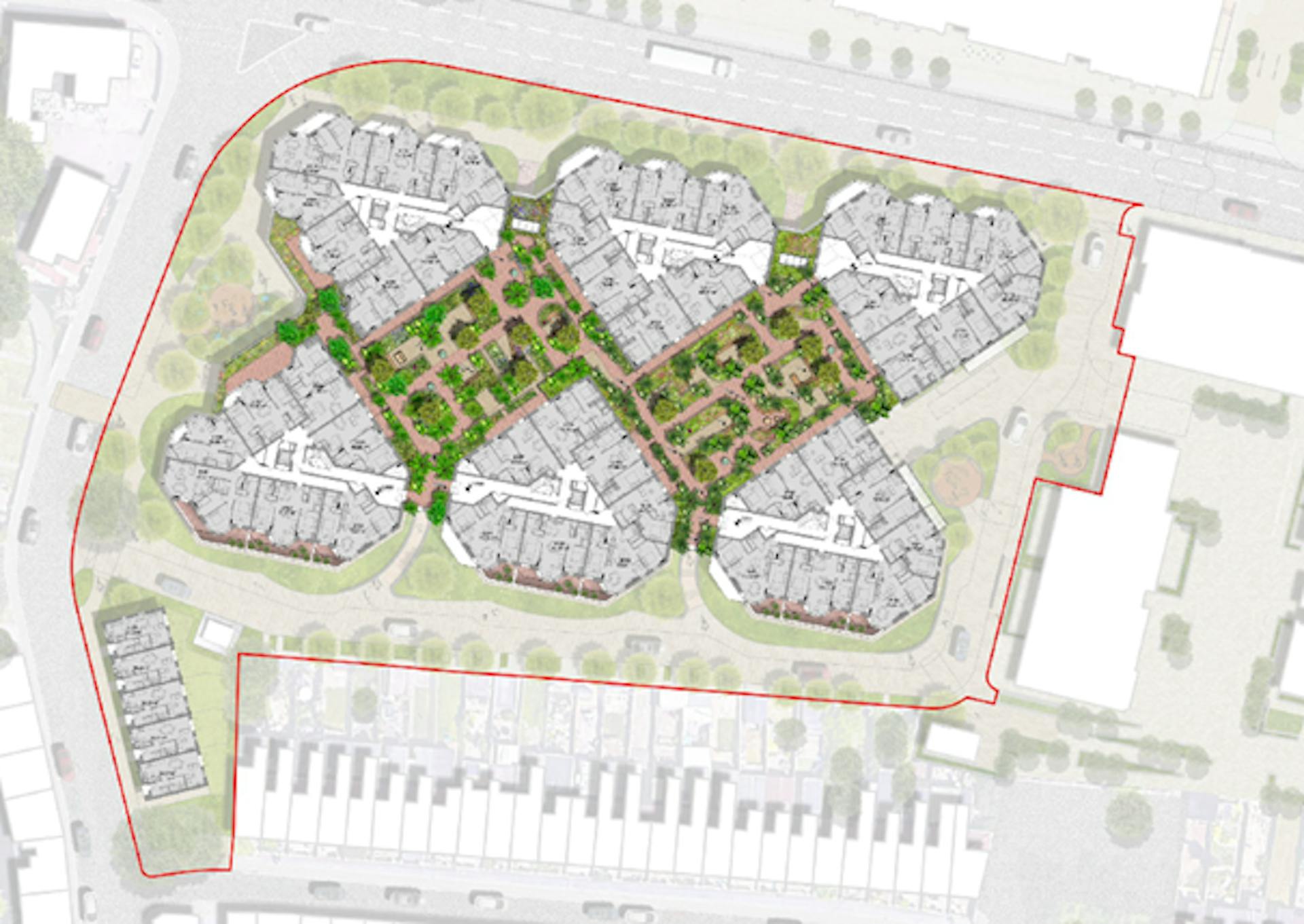 Western End Scheme Proposed Site Plan
