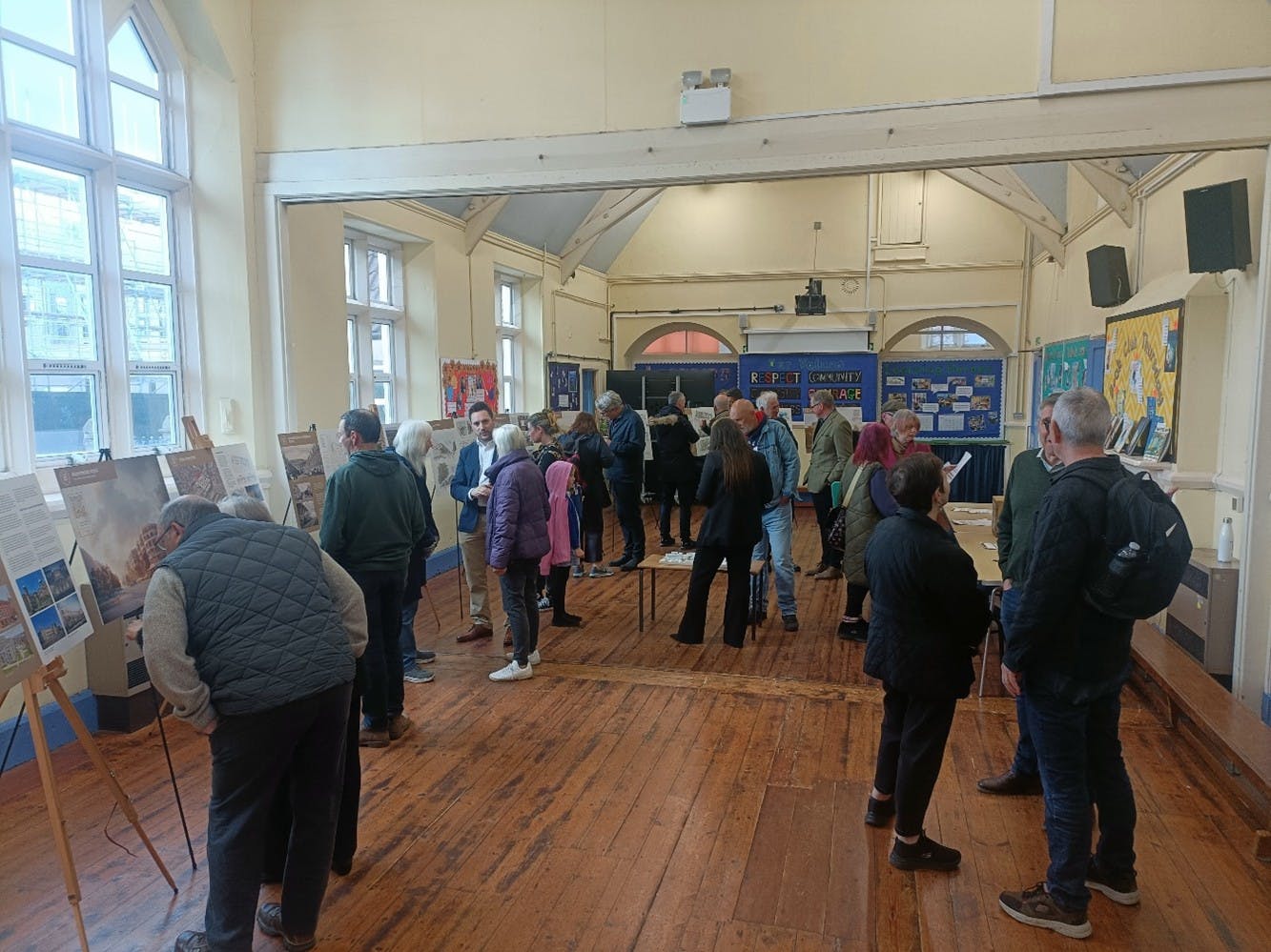 Public consultation event on the development plans for the western end of the site – April 2025