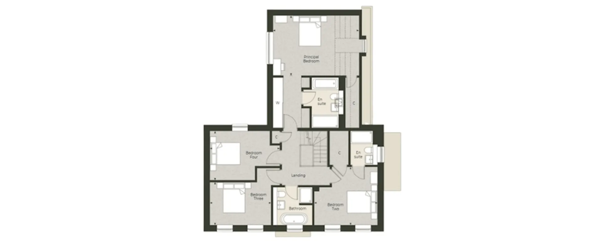 Floor plan of the first floor