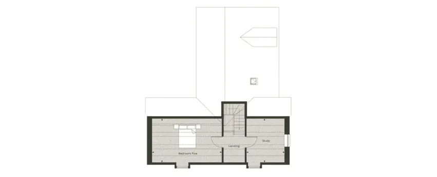 Floor plan of the second floor