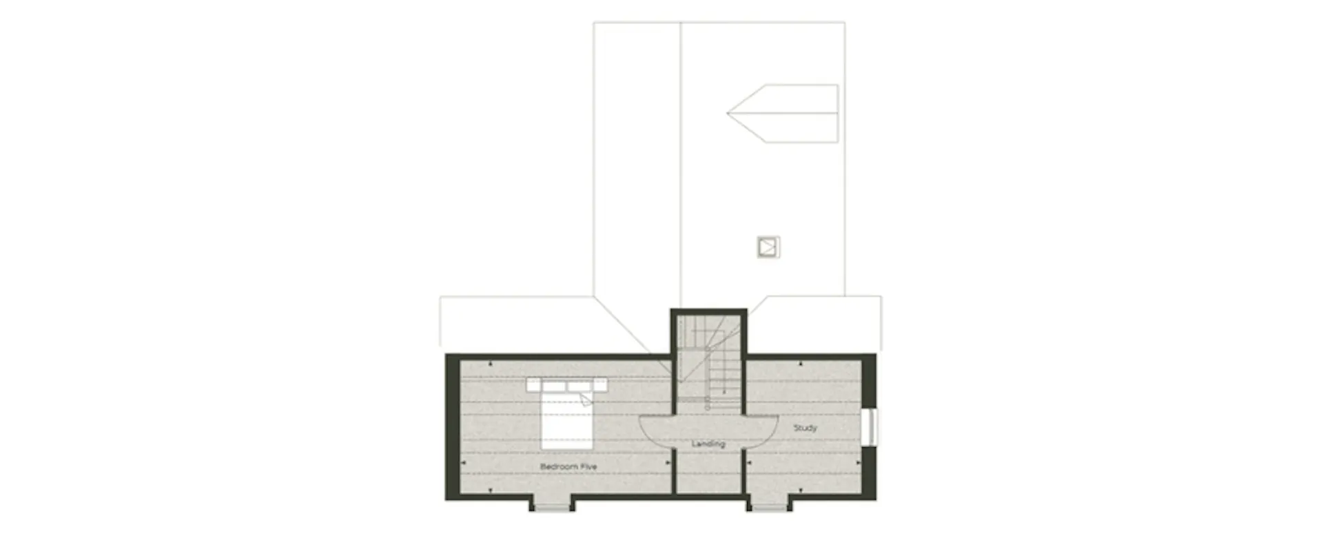 Floor plan of the second floor