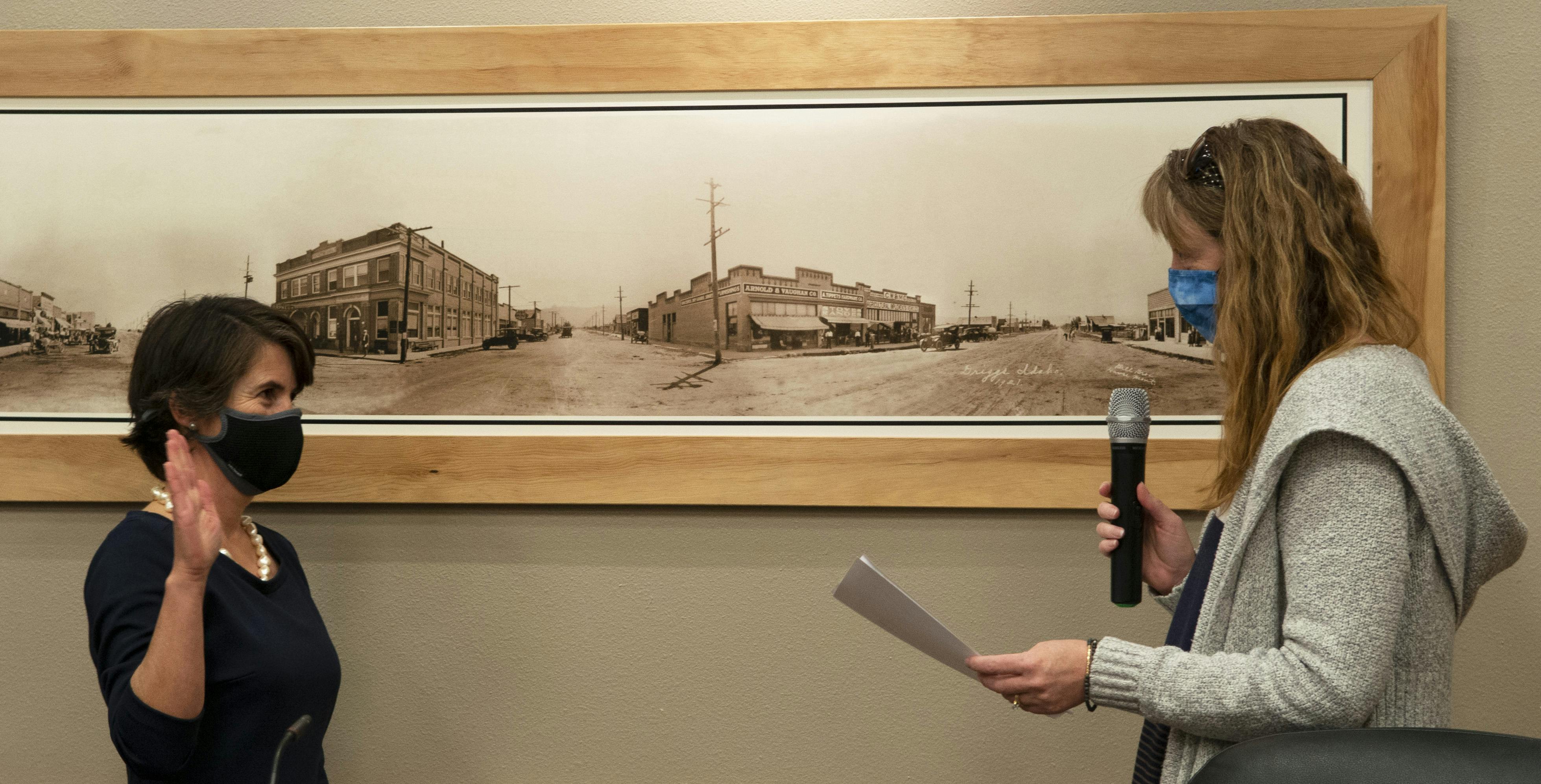 August Christensen sworn in as the new Mayor of the City of Driggs on January 4th 2022.