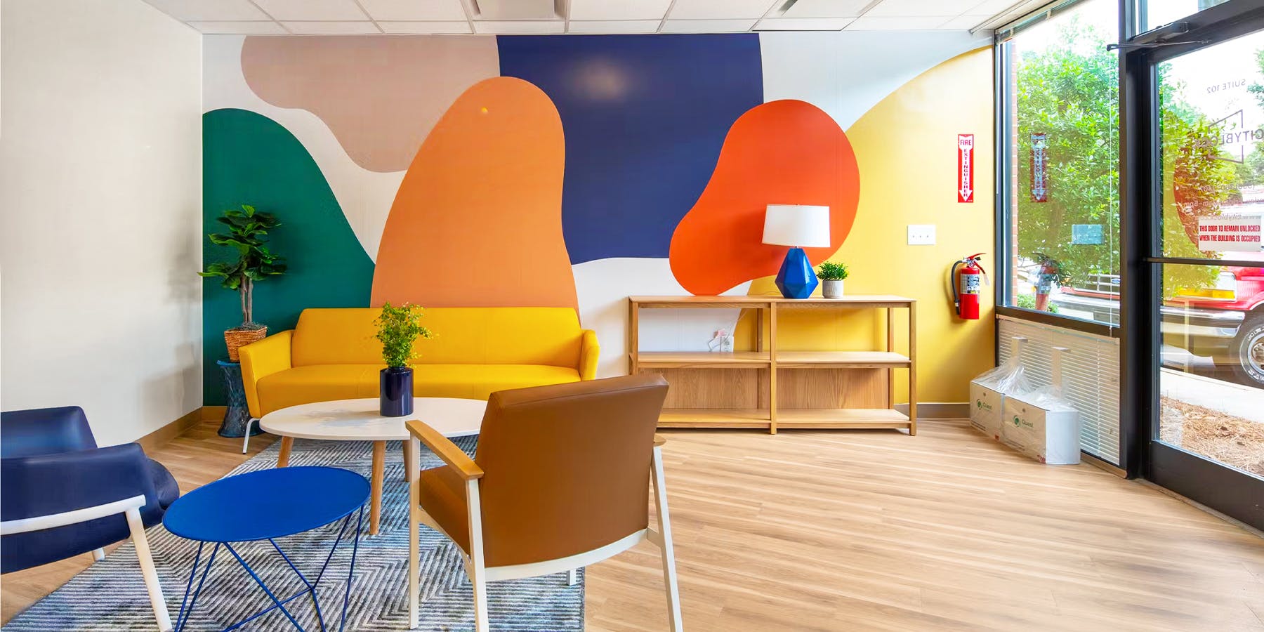 Waiting reception room at Cityblock Winston-Salem, North Carolina