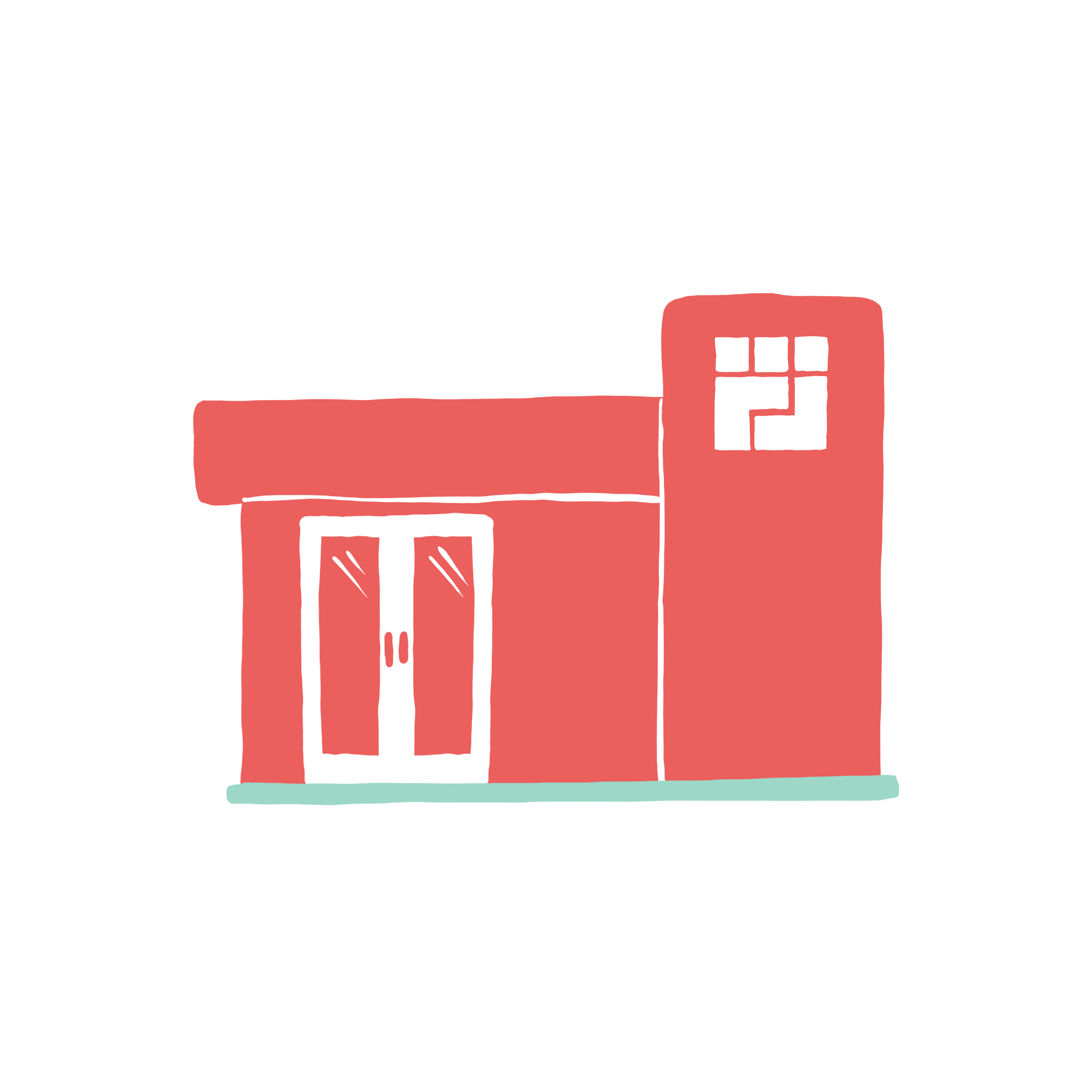 Illustration of a red building with a Cityblock logo