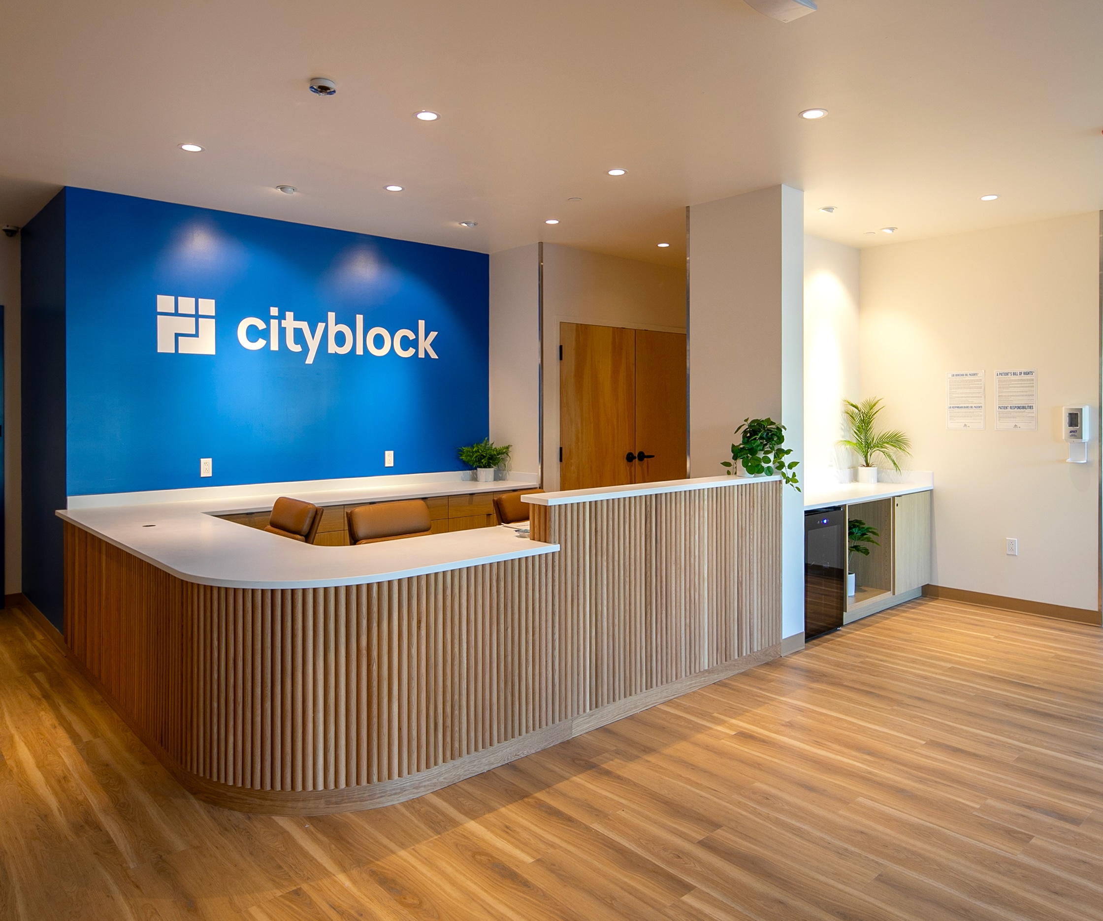 Cityblock Indianapolis clinic front desk.