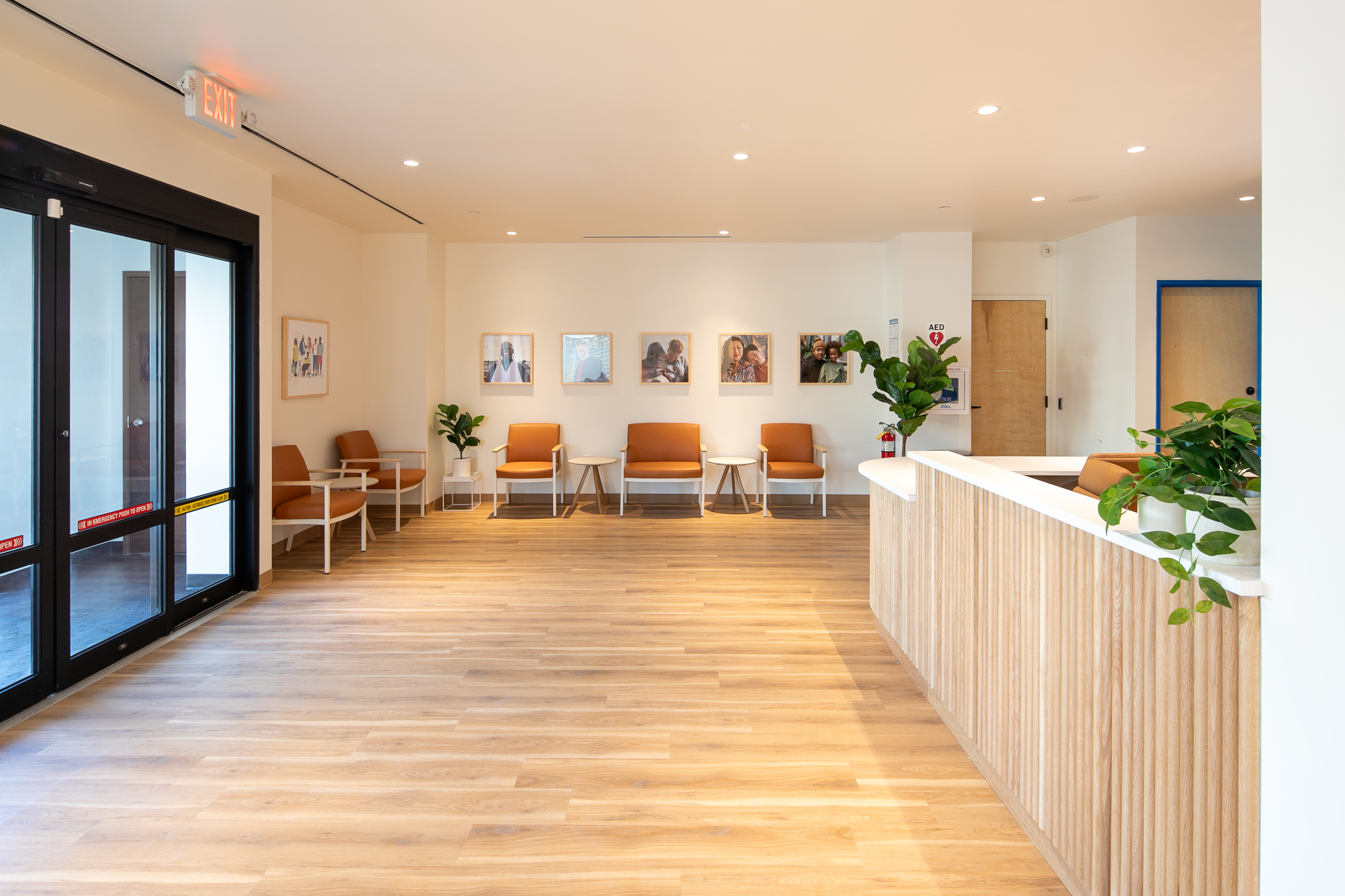 Cityblock Indianapolis member waiting room with chairs.