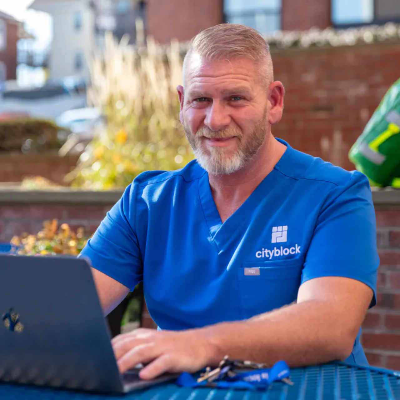 Image of man working at a computer