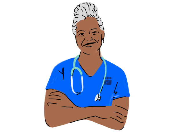 Multicolor illustration of a Cityblock team member.