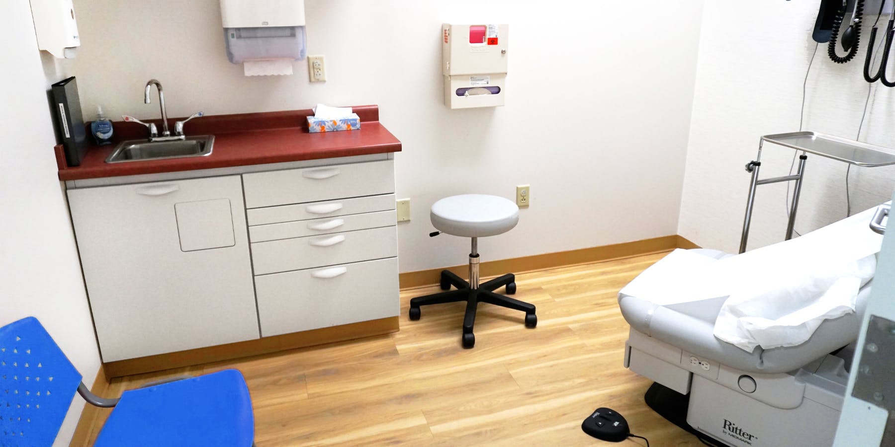 Exam room at Cityblock Charlotte.