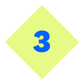 Multicolor graphic of the number 3