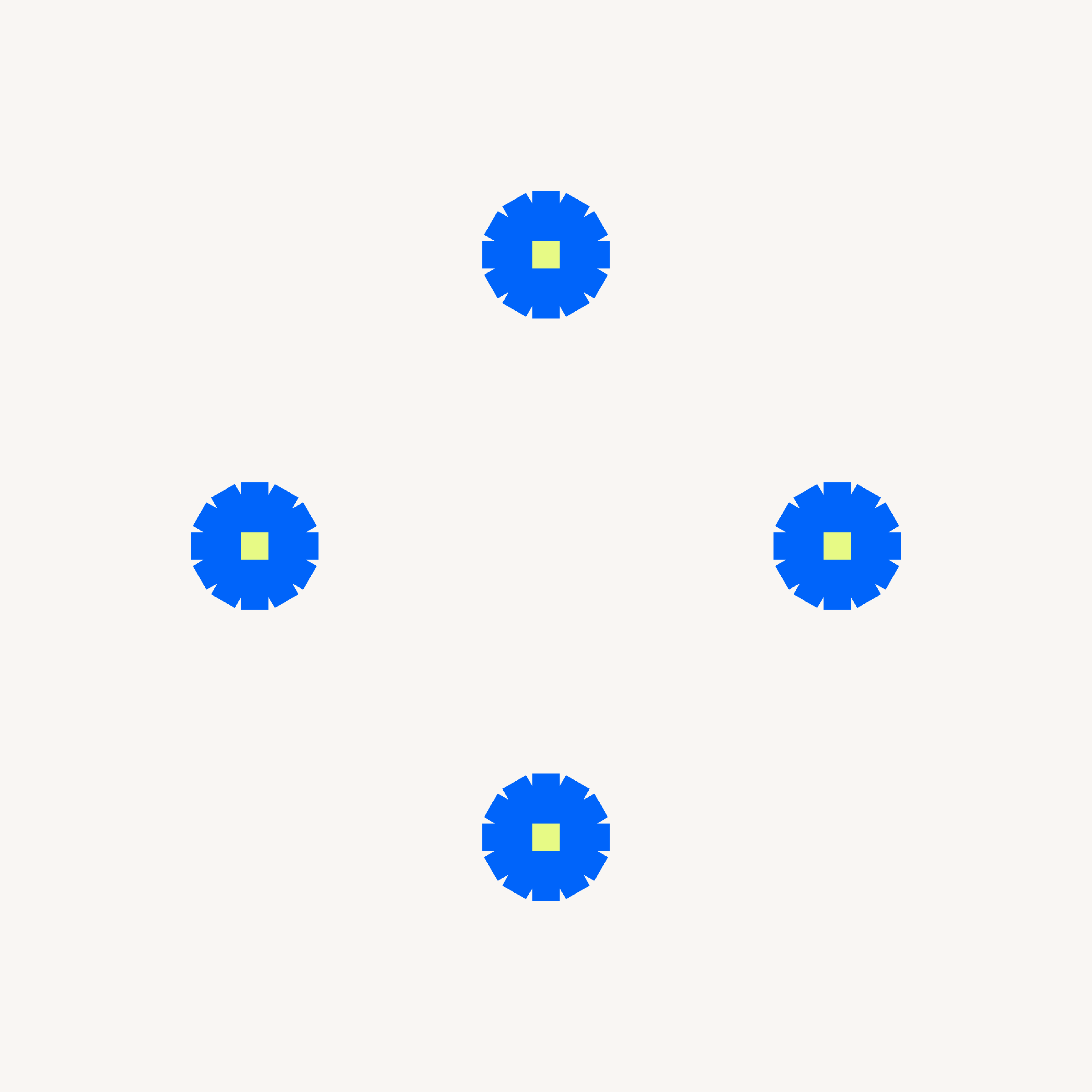 Gif of yellow, blue, and red flowers growing