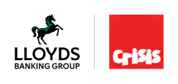 Crisis and Lloyds logo.
