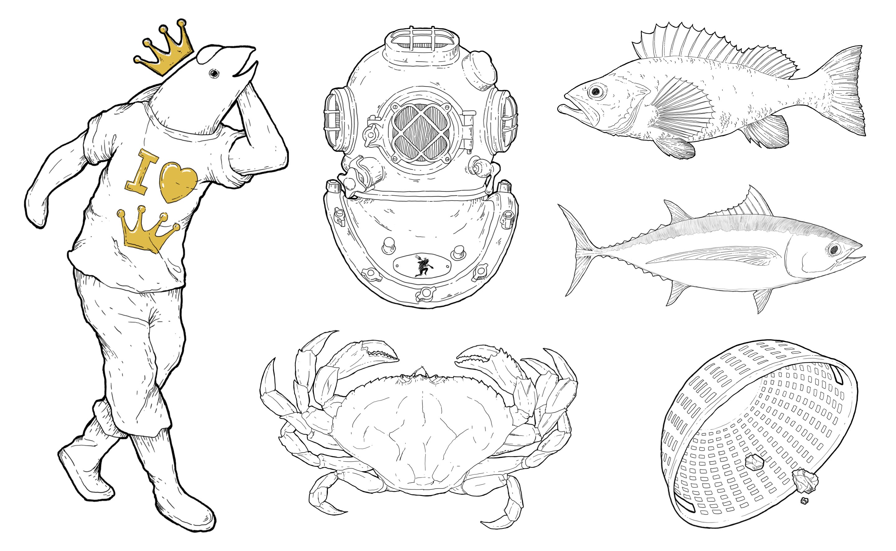 Fishpeople - Illustration