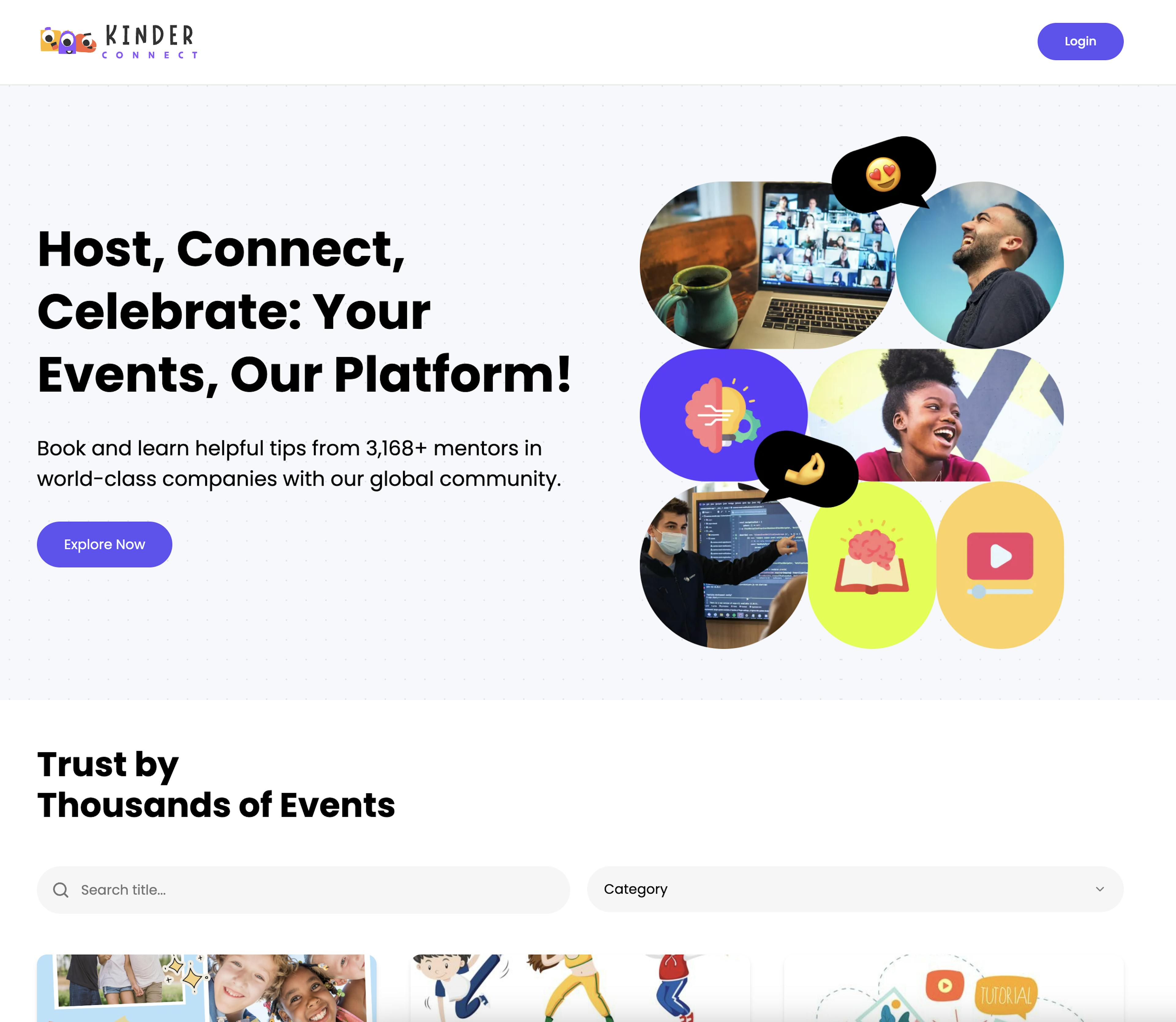 KinderConnect Landing Page