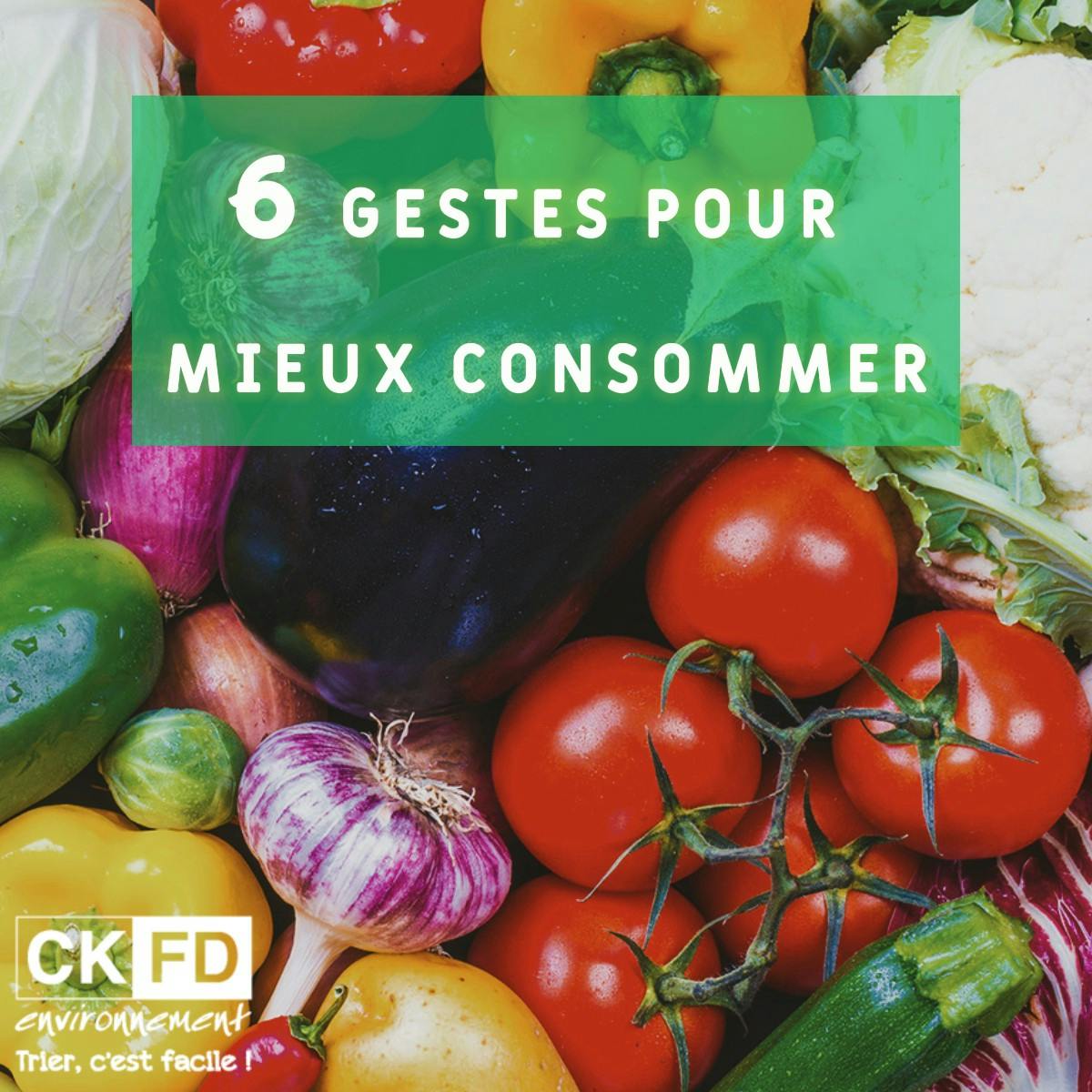 6 gestes pour mieux consommer