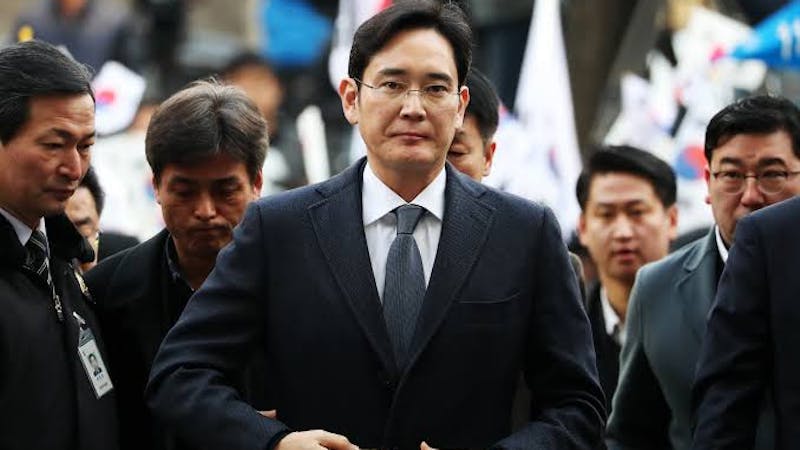 Samsung's vice chairman and heir, Jay Lee who is facing prosecution over alleged merger fraud