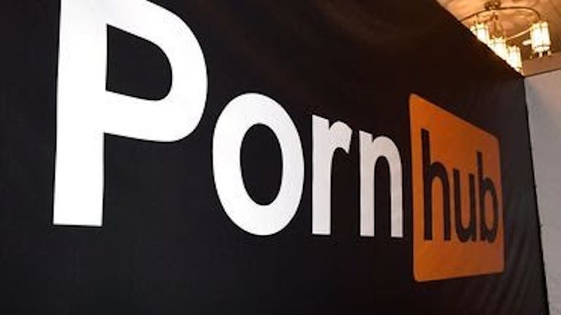 Pornhub logo; porn website dedicated to adults contents.