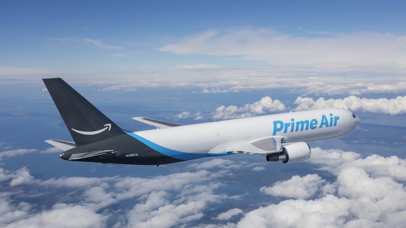 Amazon company delivery cargo plane