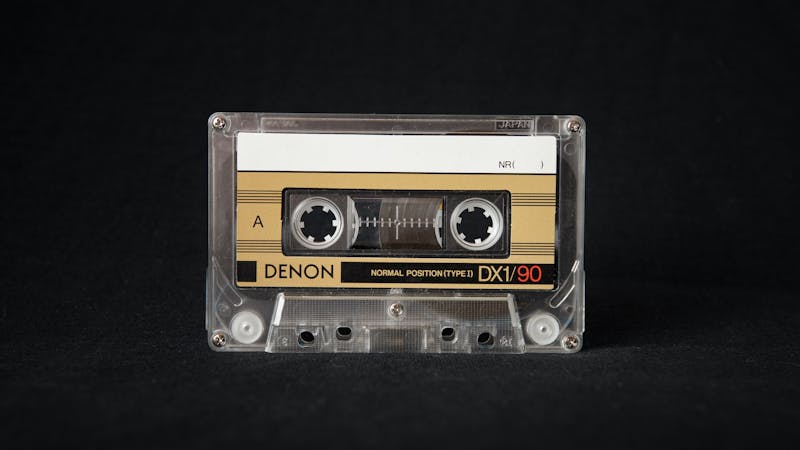 Close-Up Photo of Cassette Tape