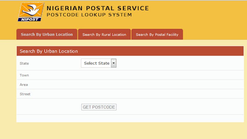 List of Nigeria postal code for the 36 states in the country